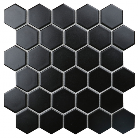 Hexagon Small Black Matt