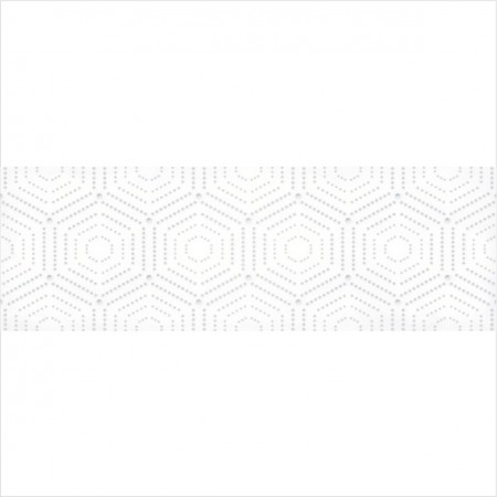 Парижанка (арт.1664-0183) 20x60 геометрия белая